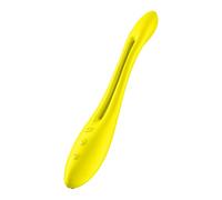 Satisfyer, vibrador multifuncional, 'Elastic Game', más de 16 posibilidades de uso, impermeable, recargable, silicona inocua para la piel, color:amarillo