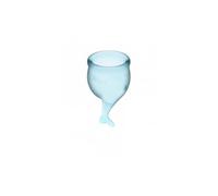 Satisfyer Kit Copa Menstrual Feel Secure Azul Claro 2uds