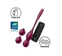 Satisfyer - love birds vary bolas vibradores app gratuita rojo vino