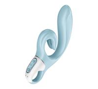 Satisfyer Love Me | Vibrador flexible | Recargable en azul claro | Estimulador ergonómico de clítoris y punto G | 2 potentes motores | Juguete sexual para mujeres | Impermeable (IPX7)