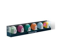 Satisfyer Masturbator Egg, estructura riffle, TPE hidroactivo, no requiere lubricante, de un solo uso, modelo: 6x set