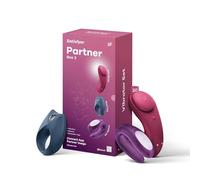 Satisfyer Partner Box 3 – Kit para pareja, controlado por app, recargable e impermeable (IPX7)