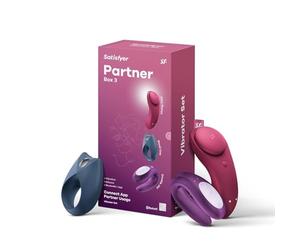 Satisfyer Partner Box 3 | Juguetes sexuales Set de Placer | Controlado por App con Double Joy, Sexy Secret Royal One | Recargable e impermeable (IPX7) | Juguetes eróticos para Pareja sexuales