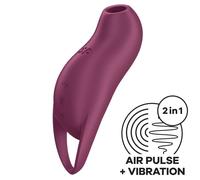Satisfyer Pocket Pro 1 Granate - Estimulador Compacto Con Diseño Ergonómico