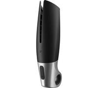 Satisfyer Power Masturbator de 23 cm | Juguete sexual para hombres | Vibrador de glande y pene con app | Estructura acanalada para la masturbación en 14 niveles de vibración intensos y silenciosos.