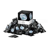 Satisfyer Preservativos Men M | 100 unidades | 53 mm | Realistas y finos con superficie humedecida | Agradables para la piel y sin olor | Con depósito