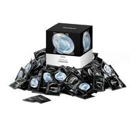Satisfyer Preservativos Men XL | 100 unidades | 60 mm | Realistas y finos con superficie humedecida | Agradables para la piel y sin olor | Con depósito