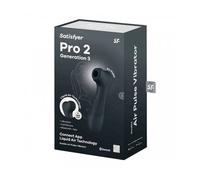 Satisfyer Pro 2 Generation 3 Double Air Pulse Vibrator App Black 1ud