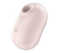 Satisfyer Estimulador y vibrador Pro To Go 2, doble motor, silicona, resistente al agua (IPX7) Beige