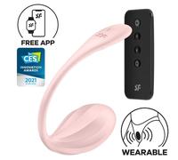 SATISFYER - RIBBED PETAL ESTIMULADOR PUNTO G CONTROL REMOTO ROSA APP GRATUITA