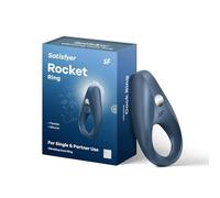Satisfyer Rocket Cock-Ring | Anillo de Pene Vibrador Silicona con 10 Modos | Juguetes Sexuales para Hombres y Parejas | Intenso Efecto de estasis sanguínea para Erecciones más Largas y más Placer