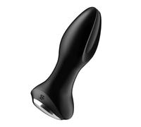 Satisfyer Rotator Plug 2 Connect App Bluetooth Vibrador anal | Vibración y perlas giratorias | Juguetes eróticos para pareja sexuales | Impermeable (IPX7) | Estimulación anal con consolador | Negro