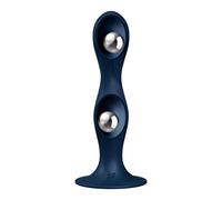 Satisfyer Double Ball-R Rumbly Kinetic Sensattion Dildo Dark Blue 1ud