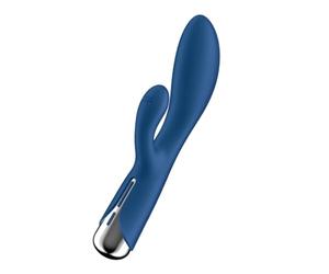 Satisfyer Spinning Rabbit 1 Vibrador | Juguetes sexuales para Punto G y Clítoris | Jjuguetes eroticos de Silicona para Mujeres | Consoladores con 12 Programas de Vibración y 5 rotación