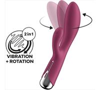 Satisfyer Spinning Rabbit 1 Vibrator 22 cm Rojo