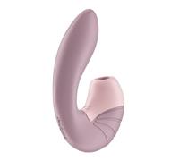 Satisfyer Succionador y vibrador Supernova Old Rose – súper flexible USB, resistente al agua (IPX7)