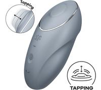 Satisfyer Tap & Climax 1 Rojo - Vibrador Recargable Con Diseño Ergonómico Para Placer Personal - GRIS