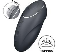 Satisfyer Tap & Climax 1 Rojo - Vibrador Recargable Con Diseño Ergonómico Para Placer Personal - NEGRO