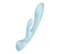 SATISFYER TRIPLE OH VIBRADOR HÍBRIDO - 1 / AZUL