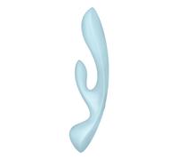 Satisfyer Triple Oh Vibrador Híbrido Azul - Diseño Ergonómico Para Una Experiencia Sensorial Única - AZUL
