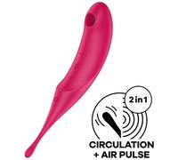Satisfyer Twirling Pro Estimulador Y Vibrador Rojo