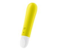 Satisfyer, mini vibrador, 'Ultra Power Bullet 1', 10,5 cm, impermeable, recargable, silicona médica, color:amarillo