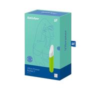 Satisfyer Bala vibradora Ultra Power Bullet 7, recargable, silicona de grado médico, IPX7, Verde