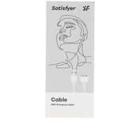 SATISFYER USB cargador cable blanco 1 u