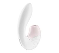 Satisfyer, vibrador de ondas de presión, Supernova, 18 cm, ajustable de forma flexible, impermeable, ondas de presión y vibración, color:blanco
