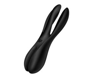 Satisfyer Vibrador Threesome 2 | 12 modos de vibración | 3 motores para estimular clítoris y labios | resistente al agua (IPX7) | juguetes eróticos para pareja sexuales consolador