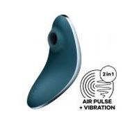 SATISFYER - VULVA LOVER 1 ESTIMULADOR Y VIBRADOR AZUL