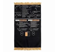 Satiskid Alfombra de oración con instrucciones, guía visual para posiciones de oración