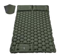 Satisure Esterilla de Camping Exterior Impermeable 2 Personas, Colchón de Camping Inflable Exterior con Bomba de Prensa de Pie Colchoneta de Aire Agua Playa Tienda Piscina Tienda de Techo Coche