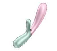 Satisyfer, Rabbit Bluetooth, Hot Lover Connect App', 20 cm, con aplicación, silicona impermeable, recargable y agradable para la piel, color:menta