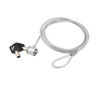 SATKIT Candado de Seguridad con Llave para Portátil Monitor LCD y Proyector Ranura Kensington Lock Acero Trenzado