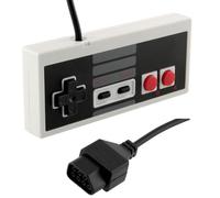 SATKIT Mando Gamepad Retro Compatible conNES y Famicom | Conector 7 Pines Original | Cable 1,4 m | Botones A/B + D-Pad + Select/Start | Plug & Play