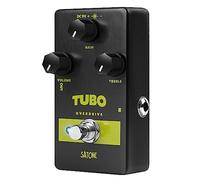 Satone S806 Tubo Overdrive - Pedal de efecto de guitarra eléctrica - Pedal de metal acústico preestablecido con efecto overdrive de impulso medio con True Bypass