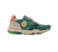 Satorisan - Chacrona Linen - Zapatillas Casual para Hombre - Sneakers Urbanas Cuero y Lino Respetuosas, Cómodas y Duraderas - Color Diving Green M - Talla 40