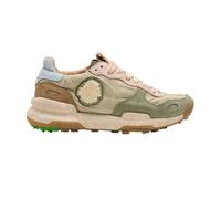 Satorisan - Chacrona Linen - Zapatillas Casual para Mujer - Sneakers Urbanas Cuero y Lino Respetuosas, Cómodas y Duraderas - Color Urbanite Green W - Talla 40