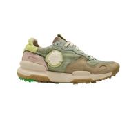 Satorisan - Chacrona Linen - Zapatillas Casual para Mujer - Sneakers Urbanas Cuero y Lino Respetuosas, Cómodas y Duraderas - Color Marshland W - Talla 36