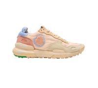 Satorisan - Chacrona Linen - Zapatillas Casual para Mujer - Sneakers Urbanas Cuero y Lino Respetuosas, Cómodas y Duraderas - Color Creamy Peach - Talla 42