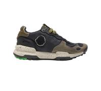 Satorisan - Chacrona Premium Hombre - Zapatillas Casual para Hombre - Sneakers Urbanas Cuero Respetuosas, Cómodas y Duraderas - Color Black Khaki - Talla 43