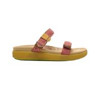 Satorisan - Kae Linen - Sandalias Deportivas para Mujer - Sandalias Planas Cuero y Lino Respetuosas, Cómodas y Duraderas - Color Smoky Pink - Talla 39