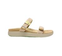 Satorisan - Kae Raffia - Sandalias Deportivas para Mujer - Sandalias Planas Cuero y Textil Respetuosas, Cómodas y Duraderas - Color Sand - Talla 39