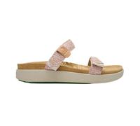Satorisan - Kae Raffia - Sandalias Deportivas para Mujer - Sandalias Planas Cuero y Textil Respetuosas, Cómodas y Duraderas - Color Nude - Talla 41