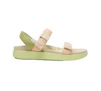 Satorisan - Sandalias Deportivas para Mujer - Kona Linen - Sandalias Planas Cuero y Lino Respetuosas, Cómodas y Duraderas - Color Creamy Peach - Talla 41