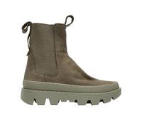 Satorisan - Unalome Elastics Premium - Botas Deportivas para Mujer - Botas Urbanas Cuero Respetuosas, Cómodas y Duraderas - Color Algue - Talla 40