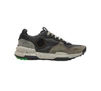 Satorisan - Zapatillas Casual para Hombre - Chacrona Linen - Sneakers Urbanas Cuero y Lino Respetuosas, Cómodas y Duraderas - Color Fumo Black - Talla 45