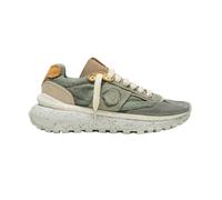 Satorisan - Zapatillas Casual para Hombre y Mujer - Dharma Linen - Sneakers Urbanas Cuero y Lino Respetuosas, Cómodas y Duraderas - Color Wild Grass - Talla 43