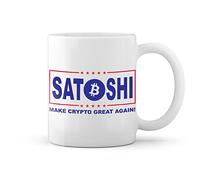 Satoshi Nakamoto Bitcoin Make Crypto Again Blanco taza Mug